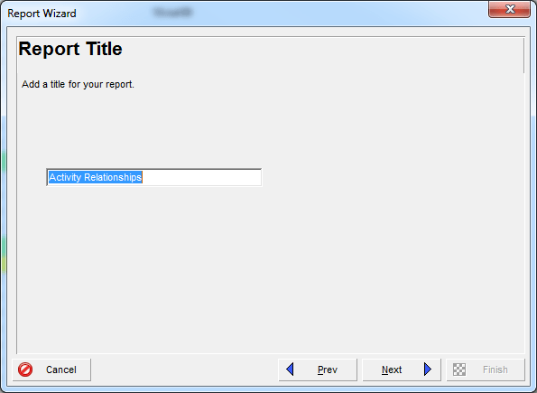 Filter activity by Relationship Type in Primavera P6 - 8