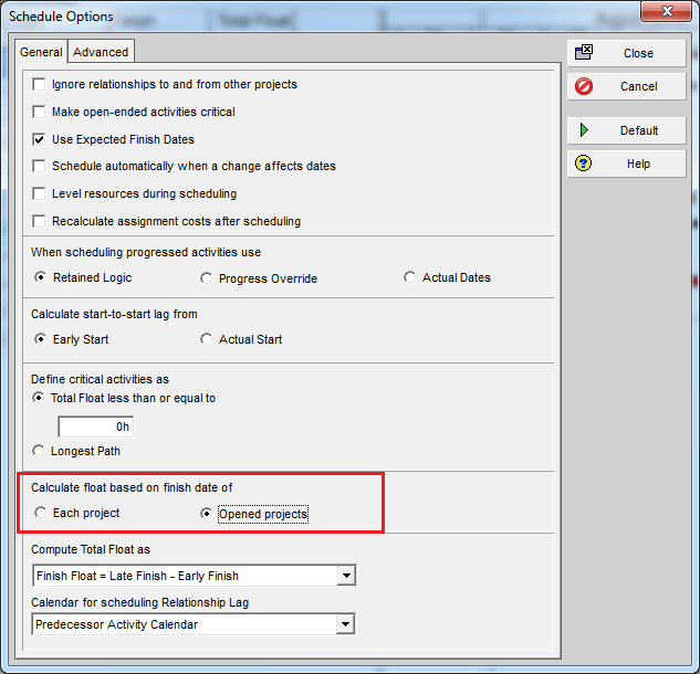 How to Display just one Critical path with Multiple projects open - 3