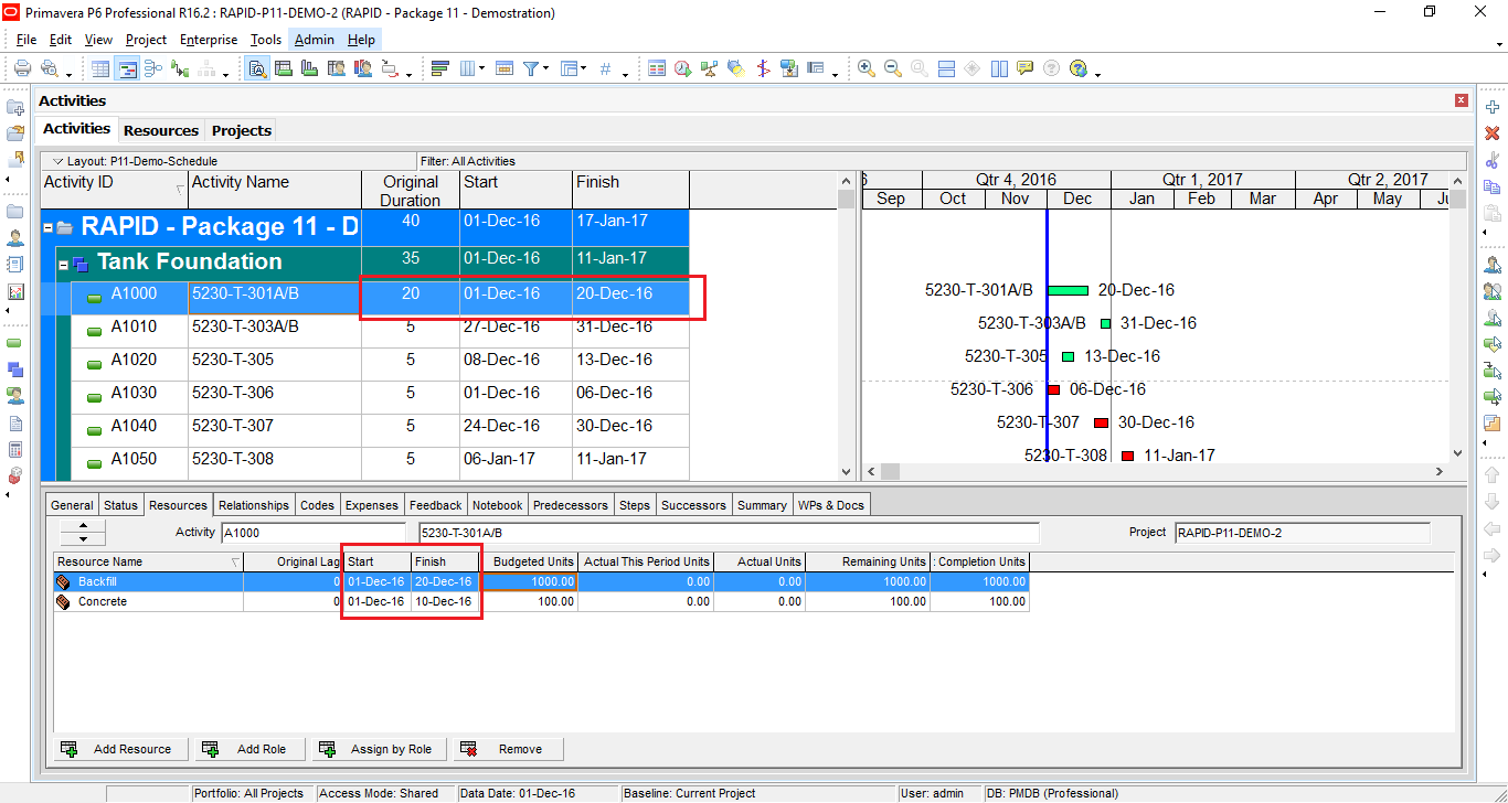 How to define Productivity in Primavera P6 and create schedule-10