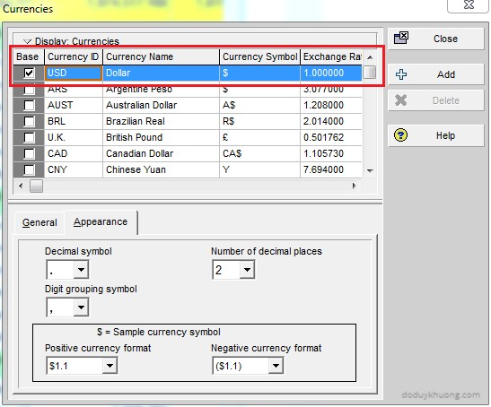 How to change currency in Primavera P6 and How is data stored when using multiple currencies-11