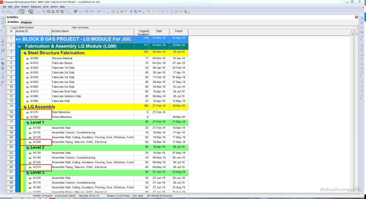 Renumber Activity ID for all activities to be ascending in Primavera P6-1