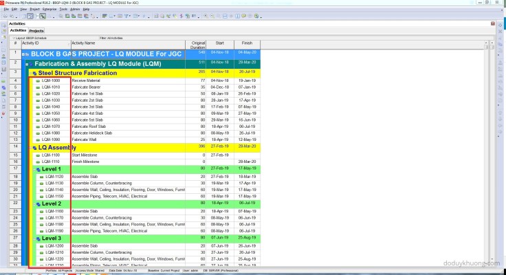 Renumber Activity ID for all activities to be ascending in Primavera P6-5