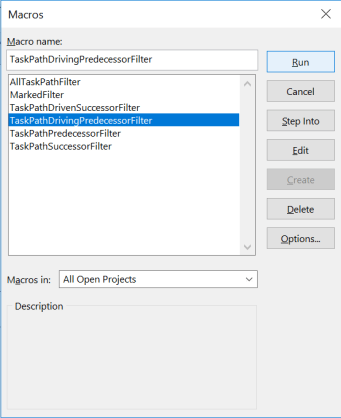Microsoft Project Filter predecessor and successor based on “Task Path” function-6