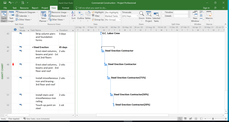 Microsoft Project Filter predecessor and successor based on “Task Path” function-8