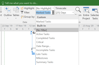 Microsoft Project Filter predecessor and successor based on “Task Path” function-9