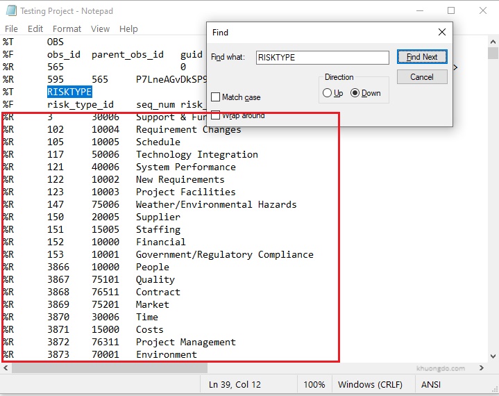 Primavera P6 XER Import is slow hanged when importing Risk Category and How to avoid-2